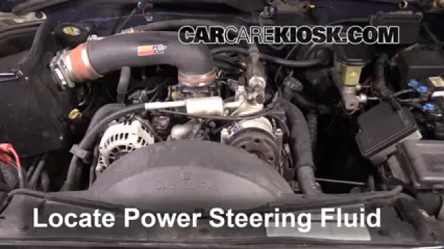 1997 Chevrolet Tahoe 5.7L V8 Liquide de direction assistée Vérifier le niveau de liquide